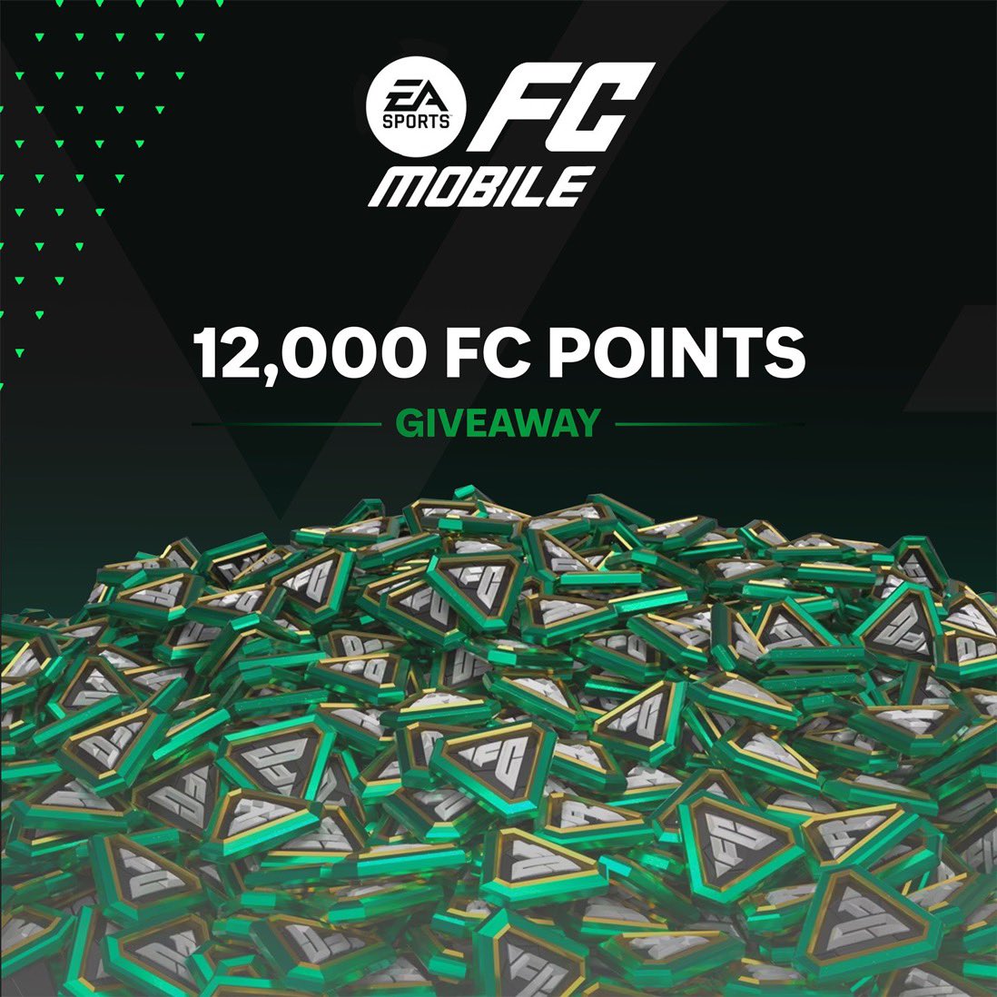 📣12,000 FC Points Giveaway! (Console or Mobile)

To enter:
🤝Follow this account 
🔁 Retweet this tweet
❤️ Like this Tweet

Winner announced in 3️⃣ days! Good luck 😉