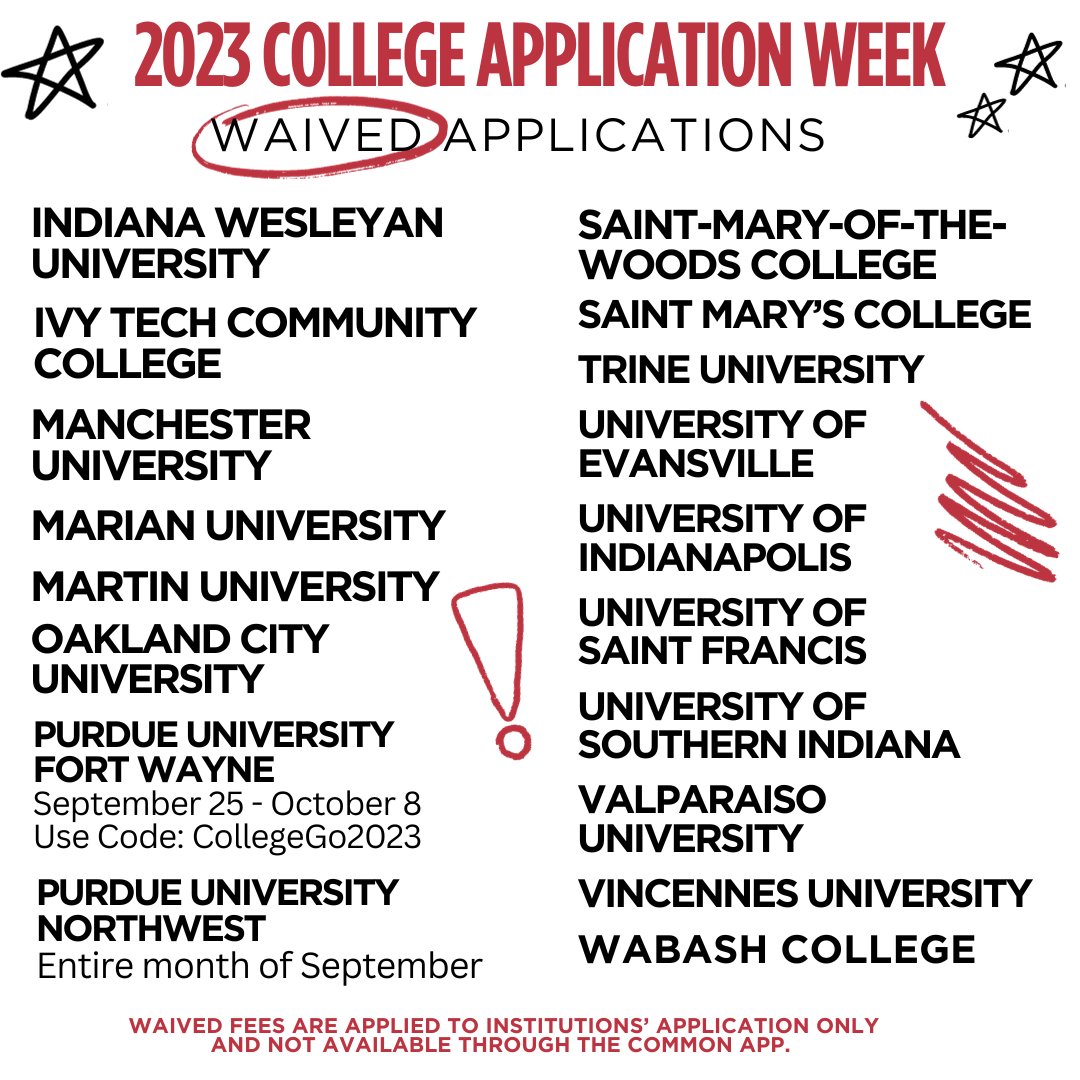 learnmorein's tweet photo. 🎓 It's College Application Week! Check out the following institutions participating in waiving their application fees!🎓 Tune in all week long for resources and tips for applying to college! 
#CollegeGo https://t.co/iz8TovZU19