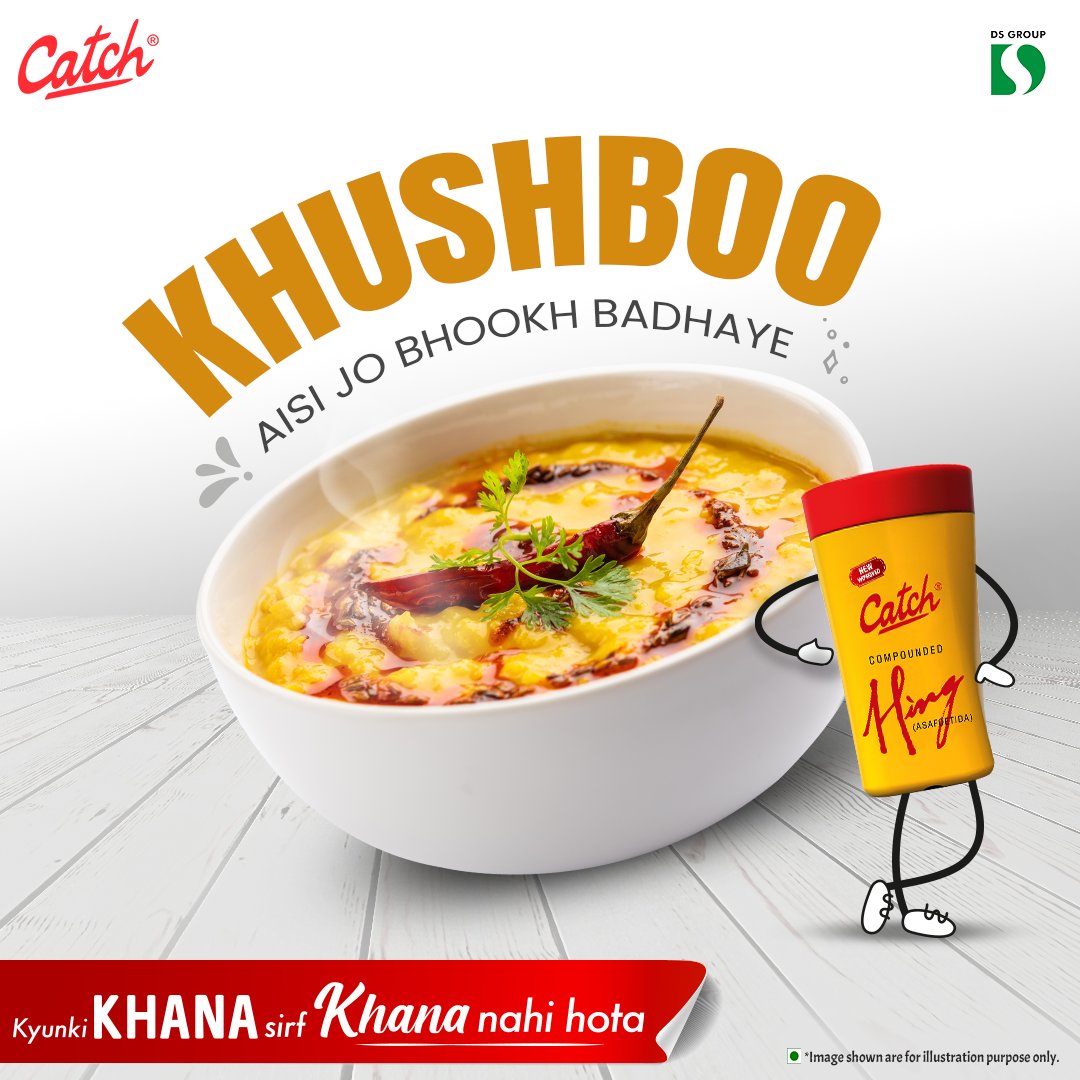 catch_foods's tweet photo. Catch Hing ka jab tadka lage, to raha na jaaye.
#KyunkiKhanaSirfKhanaNahiHota

#CatchFoods #IndianFood #Cooking #Craving #Food #Khushboo #Film #NewFilm #Hing #CatchHing https://t.co/dv0pKxJGDv