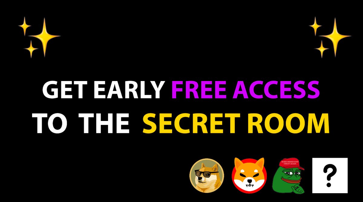 ✨ Secret Room. What is it?

🔐 Nobody knows, but you'll be the first to find out! 
╰ gleam.io/nxOMs/secret-a…

🧙‍♀️ Magic is coming!

#gleam #airdrop #secret
