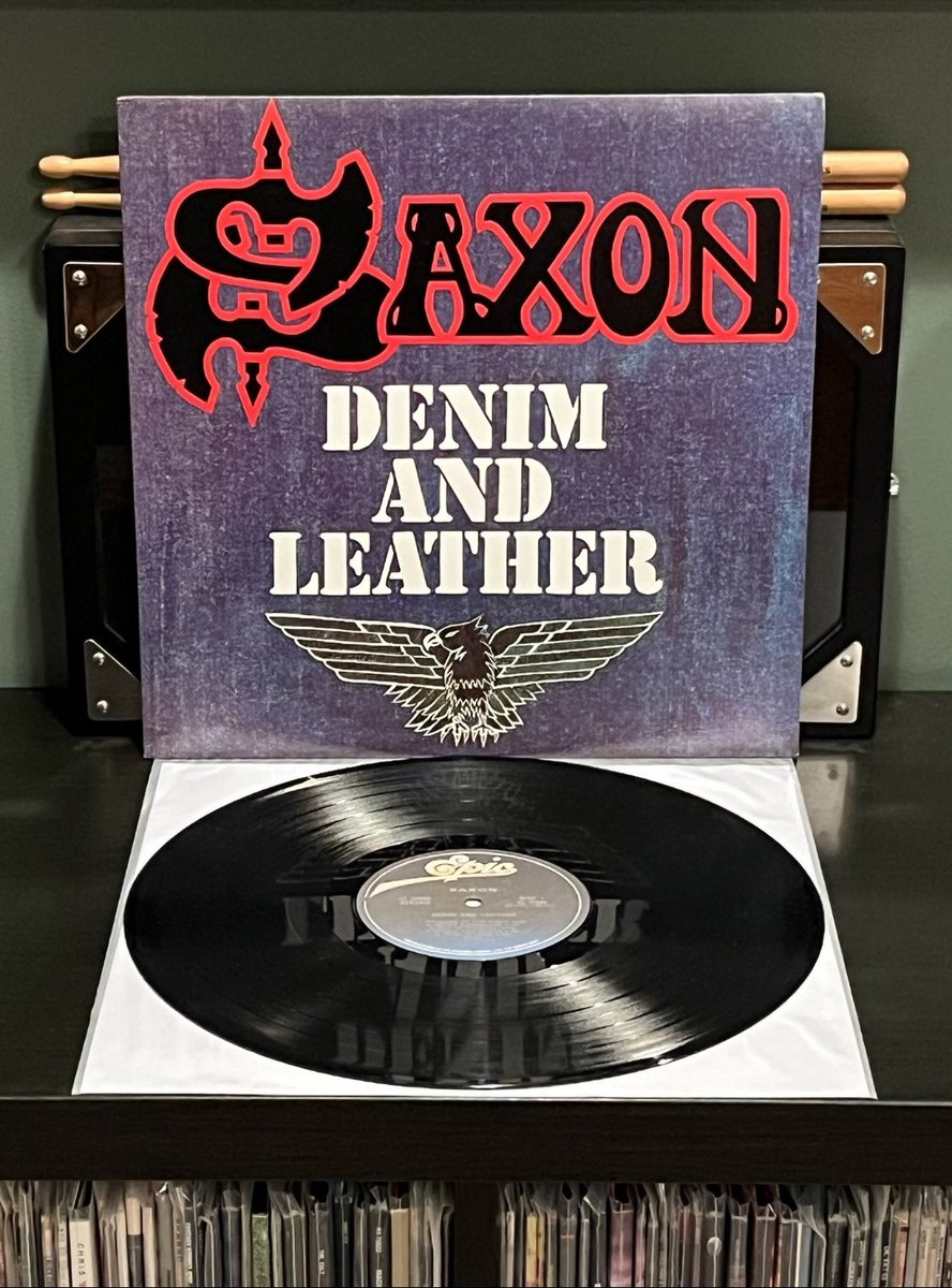 Saxon released their 4th studio album “Denim And Leather” in the UK on September 25th, 1981. #Saxon #DenimAndLeather