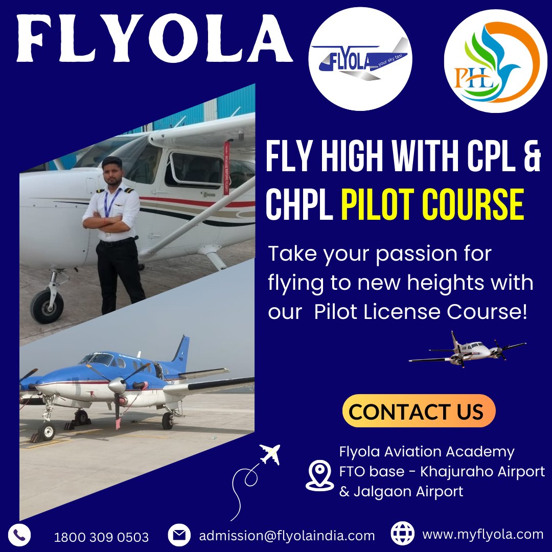flyolaviation's tweet photo. 🛩Fly High with CPL &amp; CHPL Pilot Course🛩

✈Flyola Aviation✈
☎️ +91 9810342422  / 1800 309 0503
🌐 https://t.co/P8D0b6U9st  / https://t.co/omgA238jJ4
#flyola #aviation #myflyola #jet #flight #aviation #aviationacademy #jetservice #pilot #pilotcourse #gurgaon #india #helicopter https://t.co/psIduvhkI5