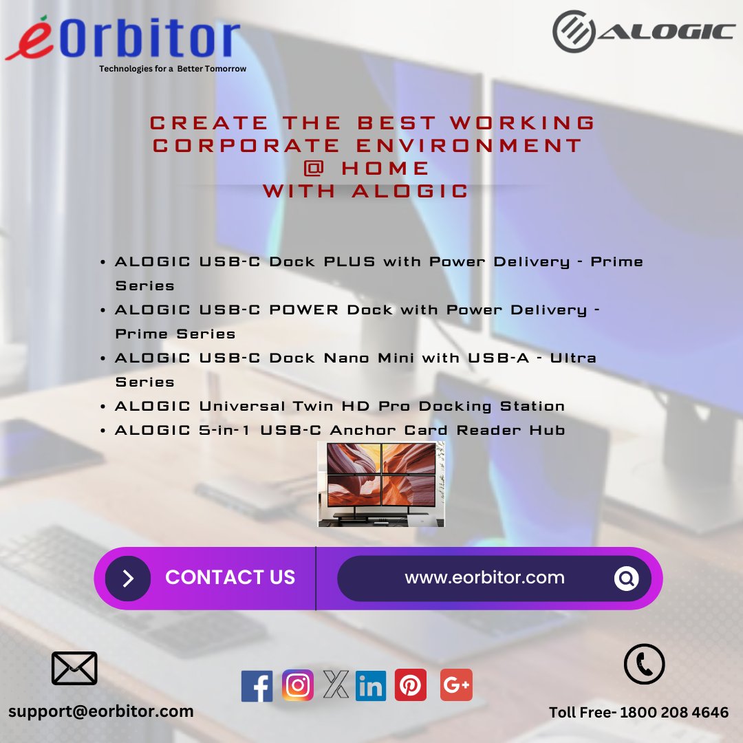 eorbitor's tweet image. Transform your home into the ultimate corporate workspace with ALOGIC! 💼🏡 Stay productive, connected, and efficient, no matter where you are. Elevate your remote work game today.
#RemoteWork #Eorbitor #ALOGIC #TrustedPartner