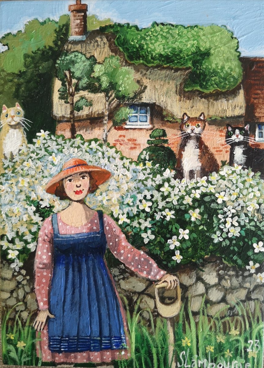 southwold_art's tweet photo. Whether it's in your own garden or on the allotment, having green fingers makes a difference. #garden #gardening #allotment #flowers #acrylic_painting #acrylicart #potplants #southwoldart #southwold https://t.co/wmxkxIjQIU