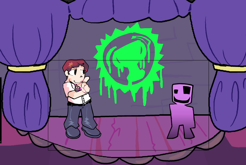 _al_dr_'s tweet photo. lore call mix but real
art by @Lunnnaii yuh huh and director of the thing is @Mackiefoda
it will come out sometime lmao

#OurpleGuy #fridaynightfunkin #fridaynightfunkinmod https://t.co/rLfc74RFeb