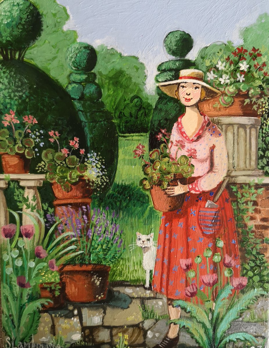 southwold_art's tweet photo. Whether it's in your own garden or on the allotment, having green fingers makes a difference. #garden #gardening #allotment #flowers #acrylic_painting #acrylicart #potplants #southwoldart #southwold https://t.co/wmxkxIjQIU
