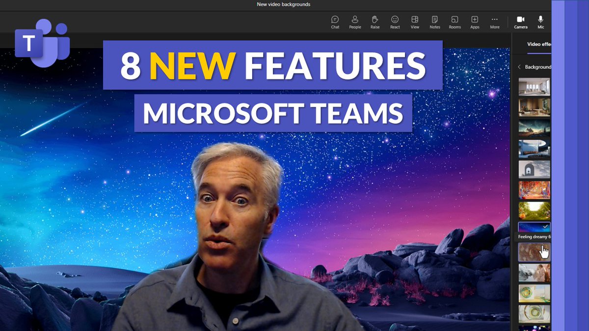 A tutorial video showing 8 new features in #MicrosoftTeams 🚀 Includes:

🖼️ Meeting background updates
🌐 Webinar improvements
💜 OneNote Notes in Channels
➕ Lots more

YouTube 📺 youtu.be/c2CMcd7pwHQ?si…

#edtech #MIEExpert #MicrosoftEDU