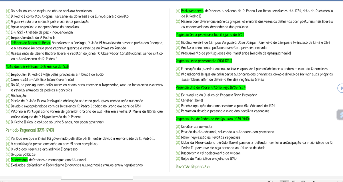 MELdicina's tweet image. ANOTAÇÕES DE BRASIL IMPÉRIO!
parte 1/2
todas essas anotações eu vou colocando no meu drive também em pdf. O drive tá no l1nktr3e da minha bio 💗