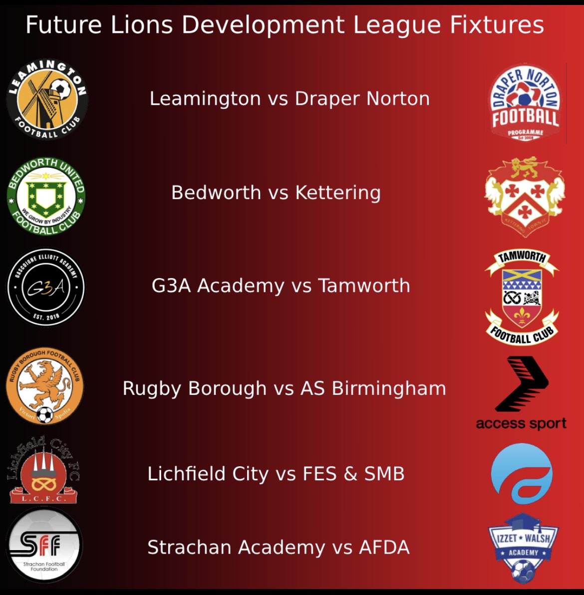 Fixtures for Gameweek 3 are here!!

After a throughly entertaining first two weeks, we’re bound to get more fantastic games this week 💪👏 

#FutureLions