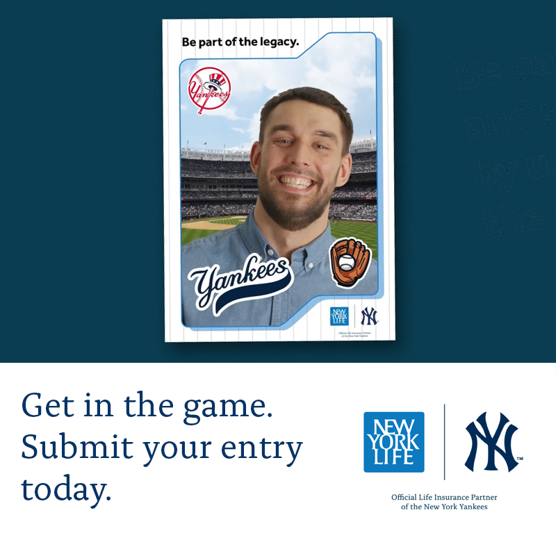 Enter now for your chance to win the Ultimate Yankees VIP experience! Just submit your own virtual baseball card & you could find yourself watching the @Yankees take batting practice from a specially designated area on the field! nyl.co/45Fyhuc #Sweepstakes #GoodAtLife