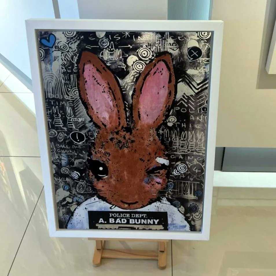 generation_art's tweet photo. Introducing Three Brand New Aluminium Editions by Harry Bunce. His quirky yet distinctive Folk Art Editions have been described as 'Beatrix Potter meets Quentin Tarantino'. 🐰
#art #artgallery #harrybunce #folkart #beatrixpotter #rabbits #campbellsoup #quentintarantino #banksy https://t.co/eb11noXCCy