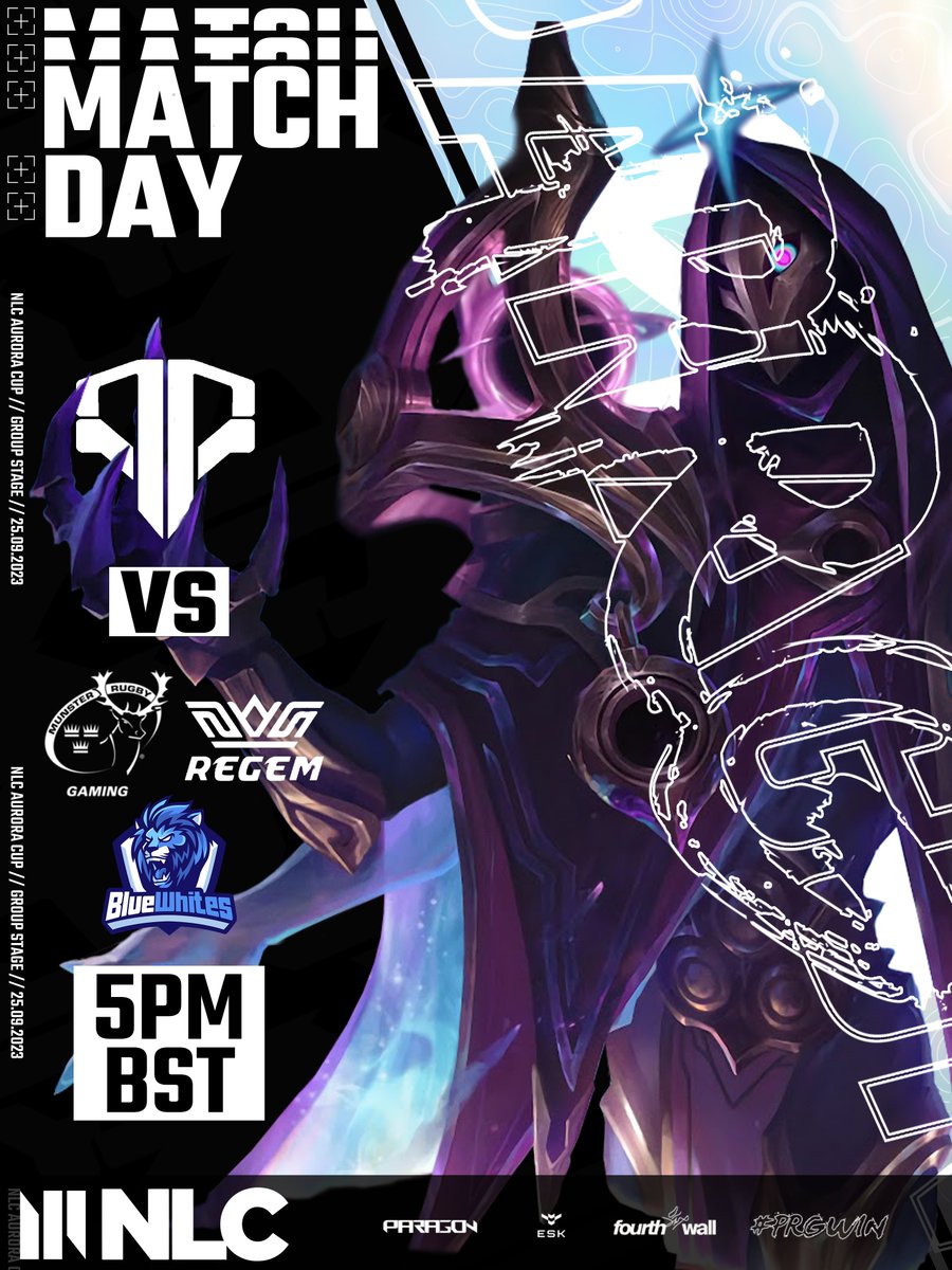 PARAGONPRG's tweet photo. PARAGON is taking on the NLC Aurora Cup group stages today, taking on Group D!
The times for the matches are as follows:
17:00 BST⚔️@MunsterRGaming
18:30 BST⚔️@BlueWhites
20:00 BST⚔️@RegemEsports
You can find broadcasts for these games in the replies 👇
#PRGLOL #PRGWIN https://t.co/0iaCMwdq0Y
