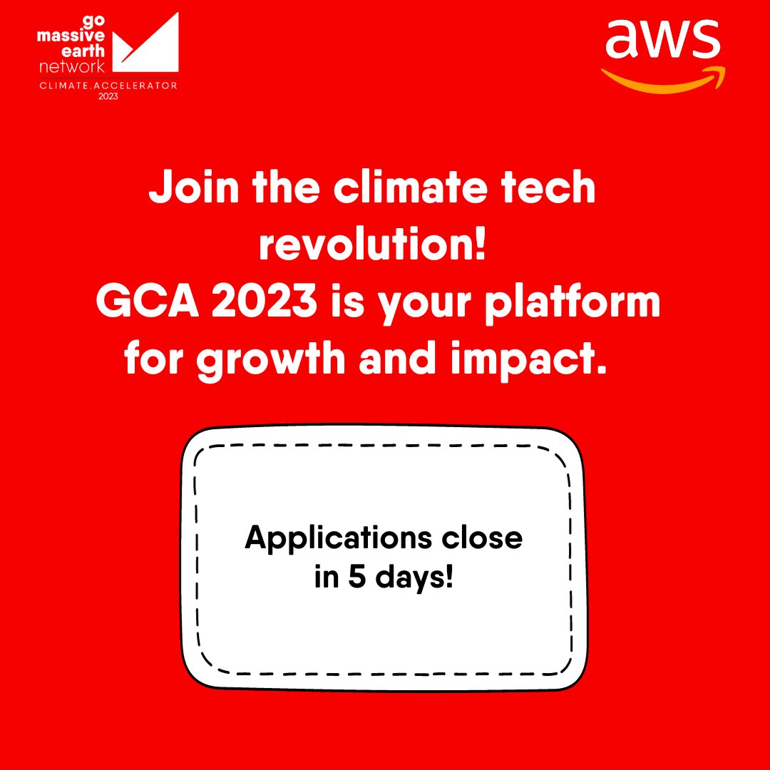Ready to Transform ClimateTech? 

Only 5 Days Left! 🚀

🌟Apply before 30th: lnkd.in/dJWUiAku