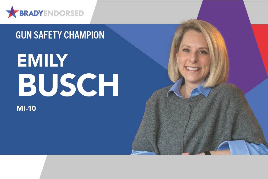 Brady_PAC's tweet photo. .@EmilyCBusch has endured every parent’s worst nightmare - waiting to see if her child was alive after the #Oxford #MI shooting. 

Emily is ready to take the fight for gun safety to Washington, and she will work with anyone, anywhere to get the job done.

#MI10 #BradyEndorsed https://t.co/fxk1q4hfex
