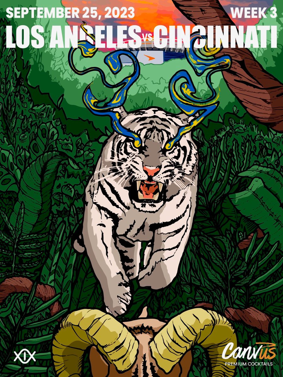 Bengals's tweet photo. Defend The Jungle.

Canvus Game Poster | @DrinkCanvus https://t.co/wjJarncuZY