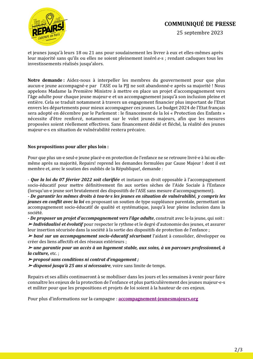 Collectif Cause Majeur ! tweet media