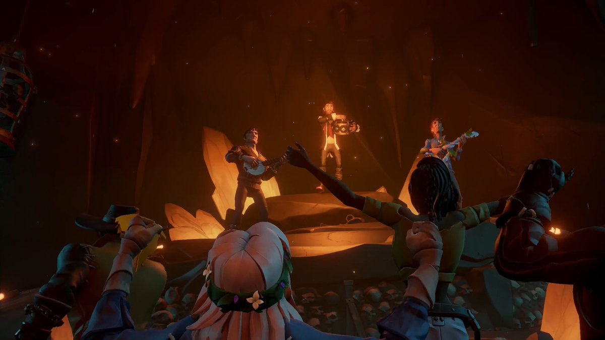 W0ty__'s tweet photo. Musical Mayhem coming deep from HEART of Devils Roar. Come and listen to infamous songs of Fire and Glory! ❤️‍🔥❤️‍🔥❤️‍🔥
#SoTShot 
@SeaOfThieves @RareLtd https://t.co/dcdJSKSUaX