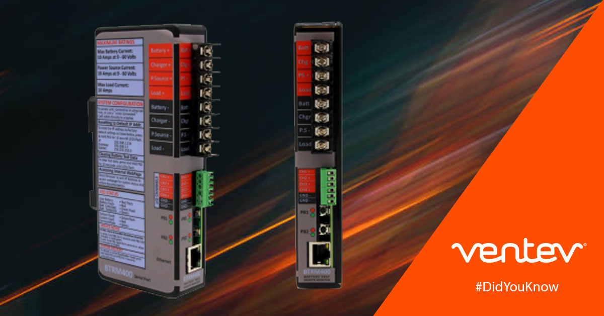 Ventev's tweet image. Ventev’s Battery Test Remote Monitor (BTRM) performs automatic battery load tests and sends exception reports via SNMP, text or email using Ethernet or DNP3 communication protocols.
 
Learn more: ventevinfra.com/product/btrm-4…
 
#Battery #RemoteMonitor #BatteryTest