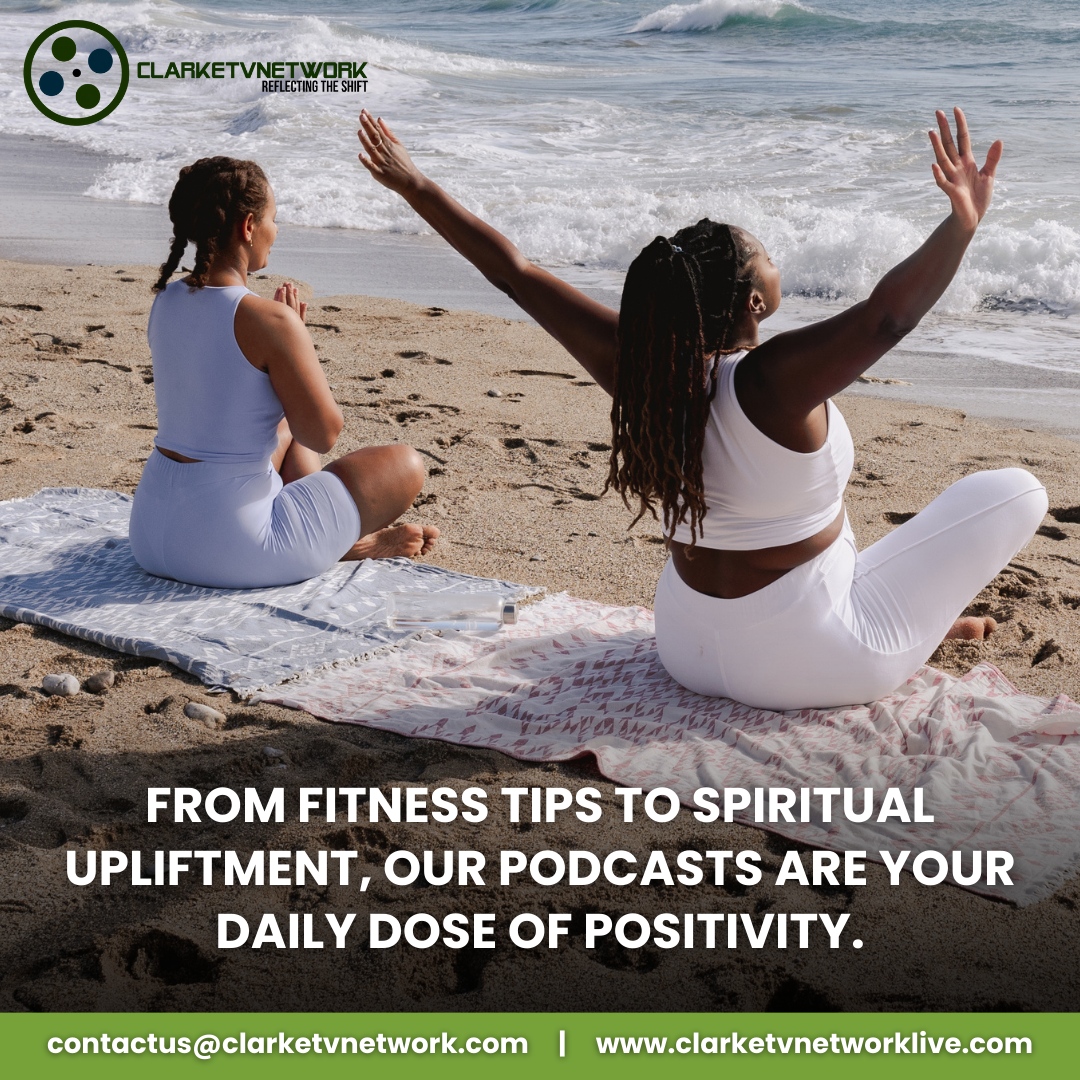 ClarkeTVNetwork's tweet photo. Step into a better you with Clarketvnetwork, where our podcasts deliver not just fitness tips but also spiritual upliftment for a well-rounded life.

Consider us your daily dose of positivity, right at your fingertips. 

🔗 https://t.co/oVoRl6TA7g
💌 contactus@clarketvnetwork.com https://t.co/9GOV2gHrDj