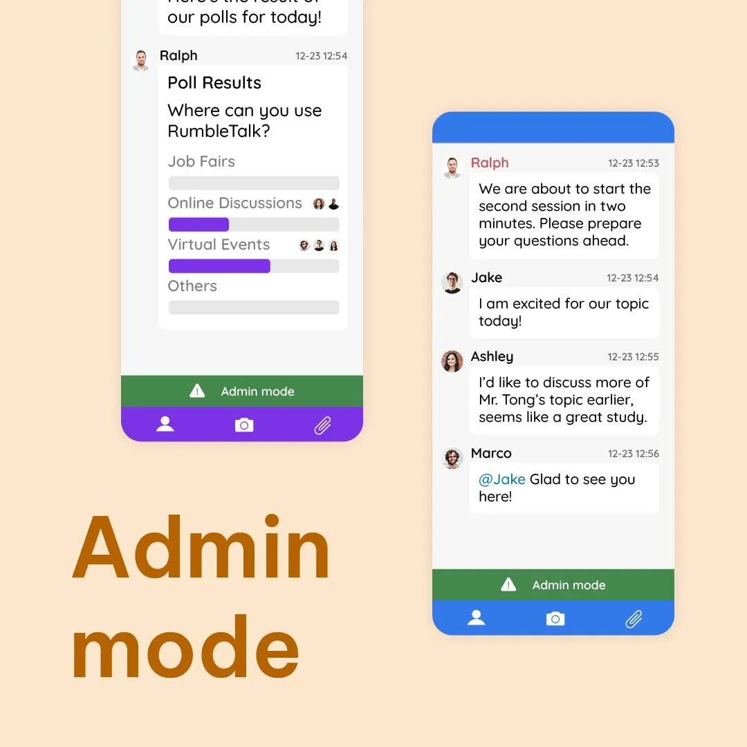 RumbleTalk's tweet image. The admin panel offers a wide range of features such as polls and customization to enhance your chat experience. Learn about the powerful tools available in the chat room by visiting rumbletalk.com/features/

#chatfeatures #groupchat #SaaS #wpplugin