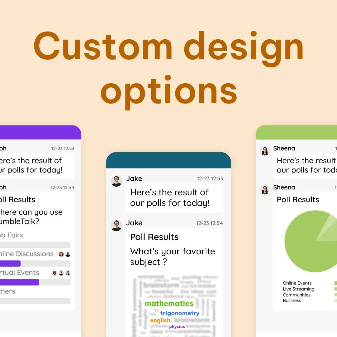RumbleTalk's tweet image. The admin panel offers a wide range of features such as polls and customization to enhance your chat experience. Learn about the powerful tools available in the chat room by visiting rumbletalk.com/features/

#chatfeatures #groupchat #SaaS #wpplugin