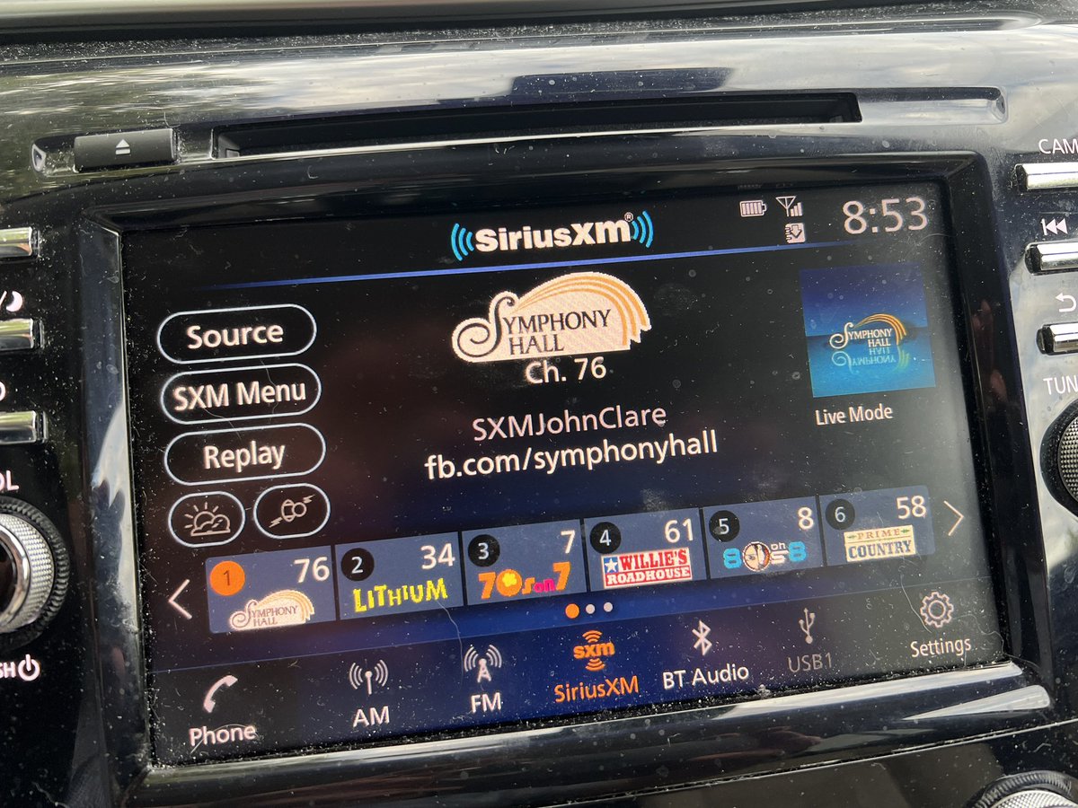 SXMJohnClare's tweet photo. On air until noon eastern on @Symphony_Hall #Channel76 @SIRIUSXM https://t.co/gZTvZAe3UO
