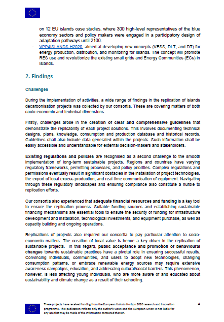 nesoi_energy's tweet photo. 📣 The White Paper on Replication!
Our partners have participated in creating the White Paper on replicating projects aimed at #decarbonising #islands. This work is the product of joining forces with other H2020 sister projects. 🔥
#h2020 #replication #whitepaper https://t.co/rK9OygFs9f