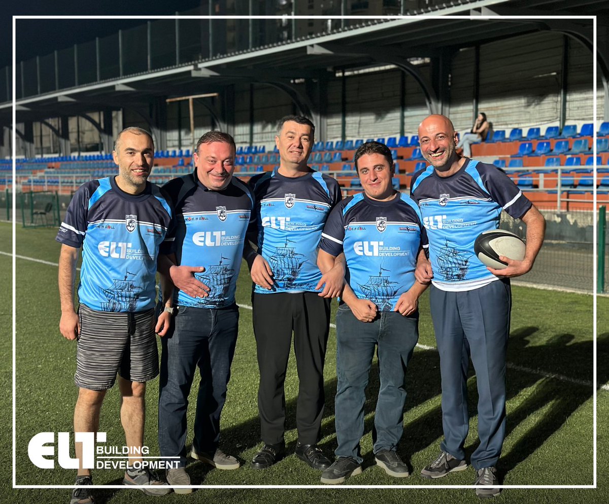 EltBuildingdv's tweet photo. 🏈 On September 23, members of the Elt Building team participated in a training session with the "Pirates" #rugby club.

Our company proudly serves as the primary sponsor for this rugby club, and we express our gratitude to the club members for the enjoyable training session. https://t.co/aXU56me95p