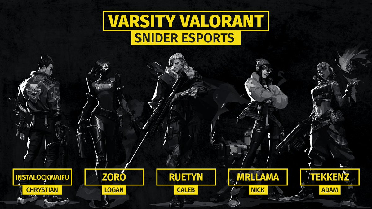 Snider High School Esports (@snider_esports) on Twitter photo Mondays are for Valorant! Meet our Varsity Valorant roster for the <a href="/EsportsIndiana/">Indiana Esports Network</a> Fall Split. Mondays are for Valorant! Meet our Varsity Valorant roster for the <a href="/EsportsIndiana/">Indiana Esports Network</a> Fall Split.