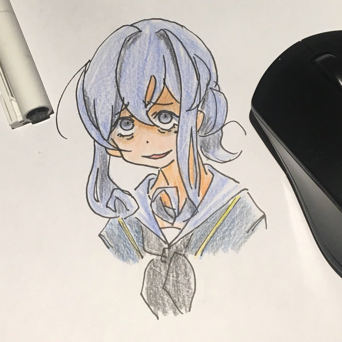 ゴトランド(艦これ) 「#笑顔の絵でその人の性格がわかるらしい 」|ひじからのイラスト