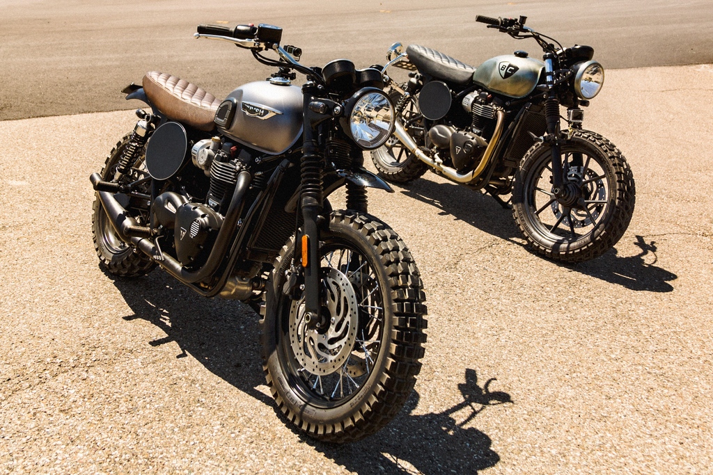 british_customs's tweet photo. That feeling when you're riding with a friend that also has a scrambler

#britishcustoms #triumph #triumphmotorcycles #scrambler #triumphscrambler #streettwin #bonnevillet120 https://t.co/lu29Tg6G2q