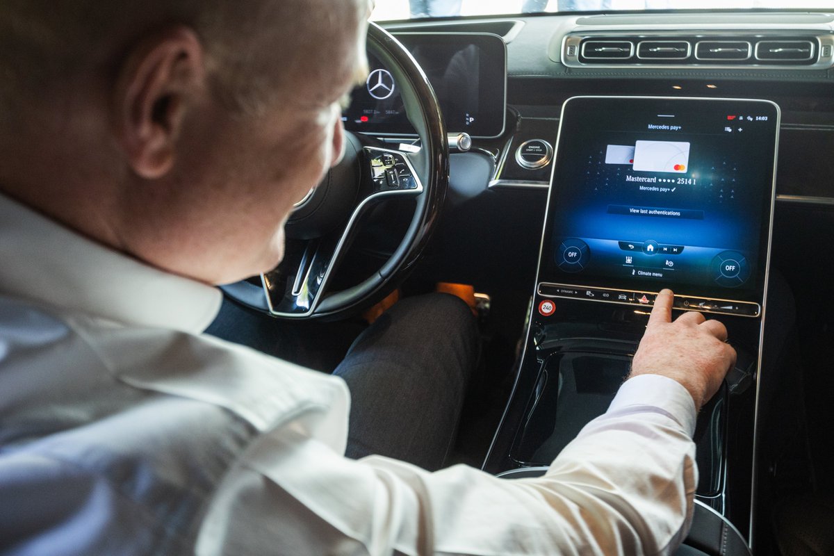 Michael Miebach (he/him/his) (@miebachmichael) on Twitter photo Today we announced a partnership with <a href="/MercedesBenz/">Mercedes-Benz</a> to enable in-car payments. Use the fingerprint sensor embedded in current models’ infotainment system and pay at over 3,600 gas stations across Germany.
Exciting early use case for faster, simpler payments using whatever device Today we announced a partnership with <a href="/MercedesBenz/">Mercedes-Benz</a> to enable in-car payments. Use the fingerprint sensor embedded in current models’ infotainment system and pay at over 3,600 gas stations across Germany.
Exciting early use case for faster, simpler payments using whatever device