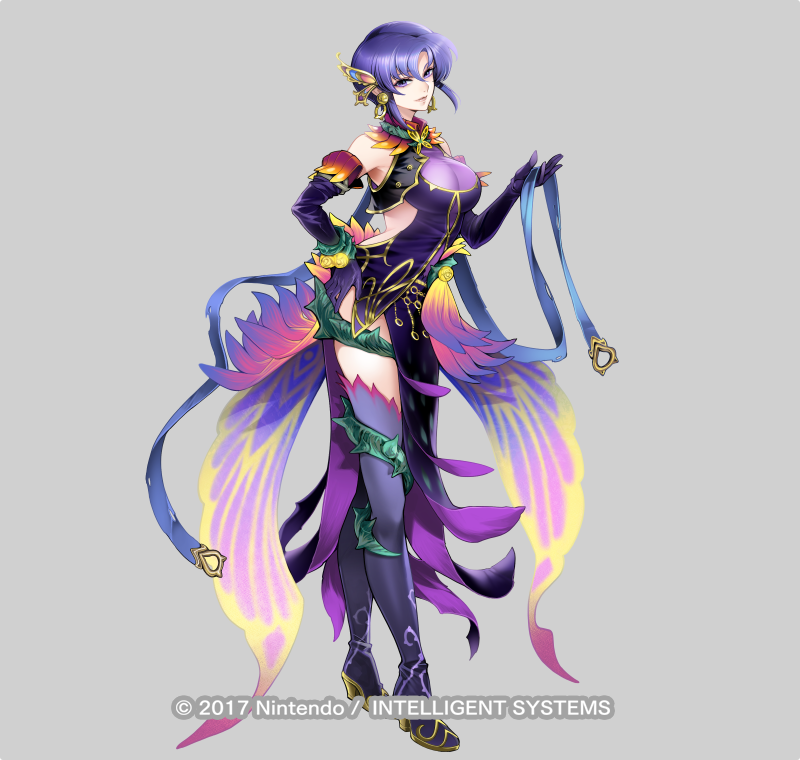 「ファイアーエムブレム ヒーローズにて本日実装の神装英雄「蒼鴉 ウルスラ」を担当さ」|とよた瑣織のイラスト