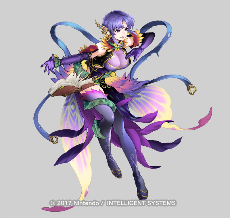 「ファイアーエムブレム ヒーローズにて本日実装の神装英雄「蒼鴉 ウルスラ」を担当さ」|とよた瑣織のイラスト