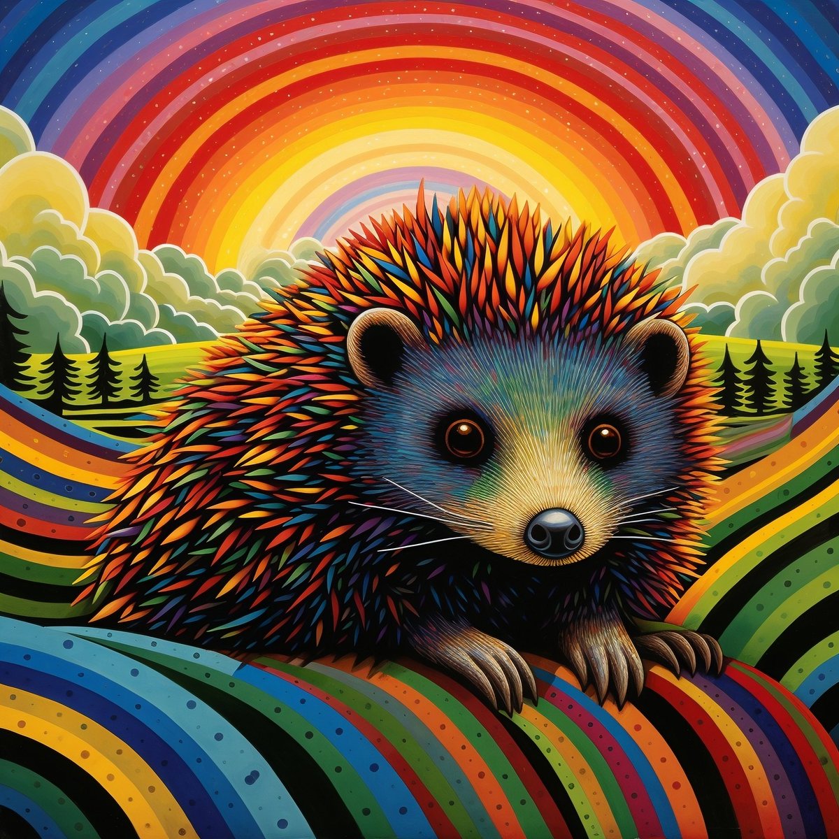nftangelart's tweet photo. Dear #tezos friends! 🥰
"Artifact Arts" - amazing #nft collection on #objkt!💻

Rainbow Hedgehog🖼️
1/1 edition✨

🔗🔽
https://t.co/VCbq4FXQ9Y https://t.co/s53xpcenTl