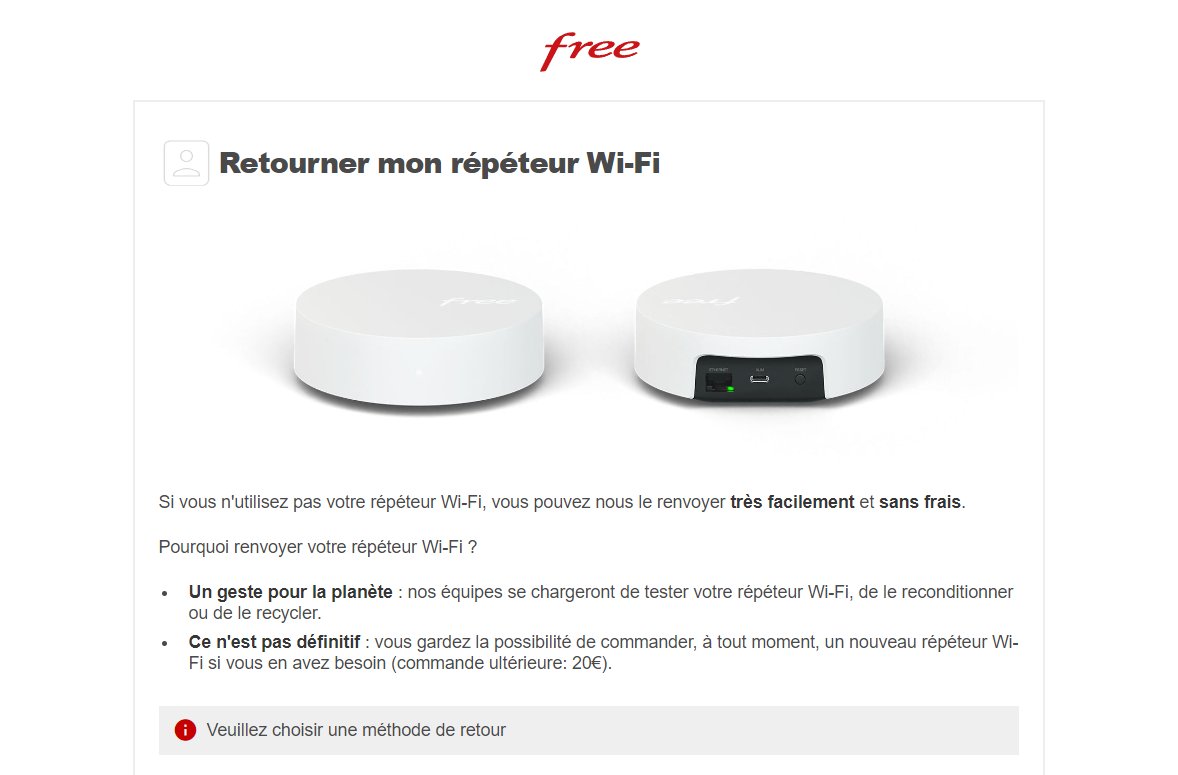 Jeu Concours Free - Renvoyez votre Répéteur WiFi inutilisé et tentez de  gagner un iPhone 14 Pro