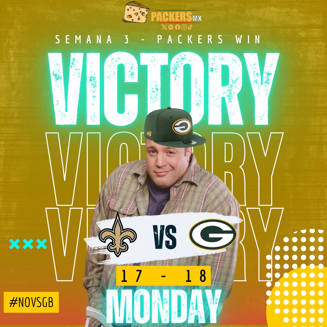 Victory Monday 👊
#GoPackGo 
#NOvsGB