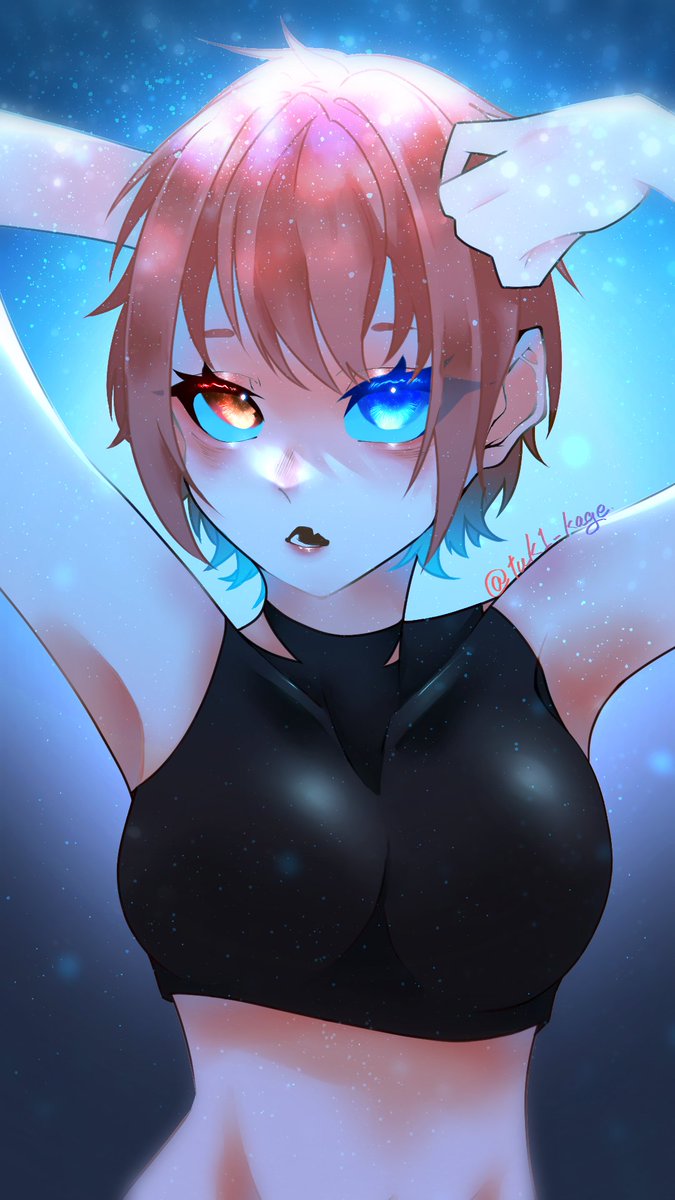 halumalo_'s tweet photo. 友達に描いたやつ
 #イラスト #デジタルイラスト  #��リキャラ https://t.co/QyodAzSB46