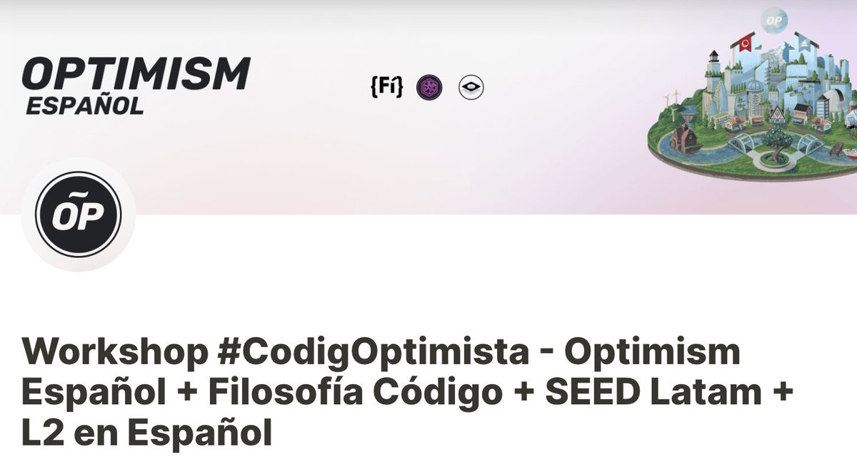 ethcobogota's tweet photo. Ya llenaro el formulario para el workshop sobre #CodigoOptimista?
👉🏻 https://t.co/qak6Toifa8 https://t.co/FL6eJMBDqo