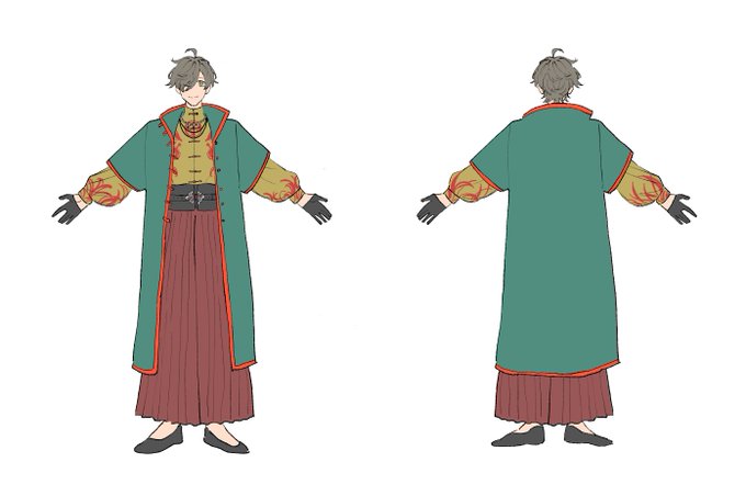 「green coat skirt」 illustration images(Latest)