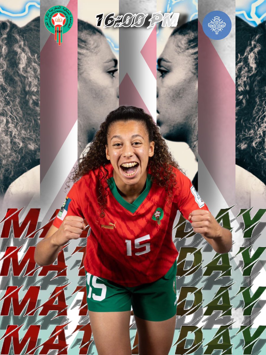 MATCH DAY🦁
🇲🇦🆚🇮🇸
16:00 PM (Local Time)
17:00 PM (Spanish Time)
📺 arryadia.snrt.ma