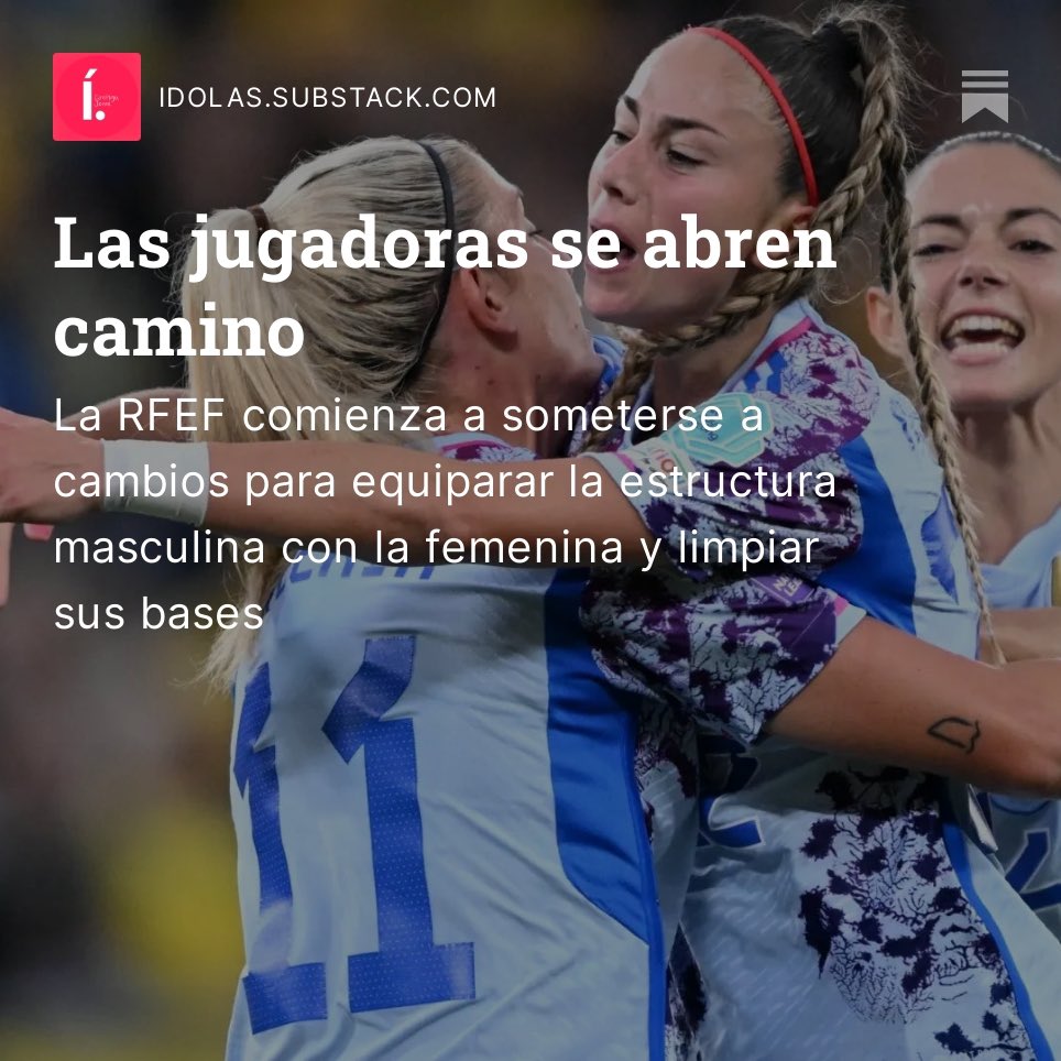 idolasffem's tweet photo. La RFEF comienza a someterse a cambios para equiparar la estructura masculina con la femenina y limpiar sus bases. (1/2) https://t.co/XM0W16YMkN
