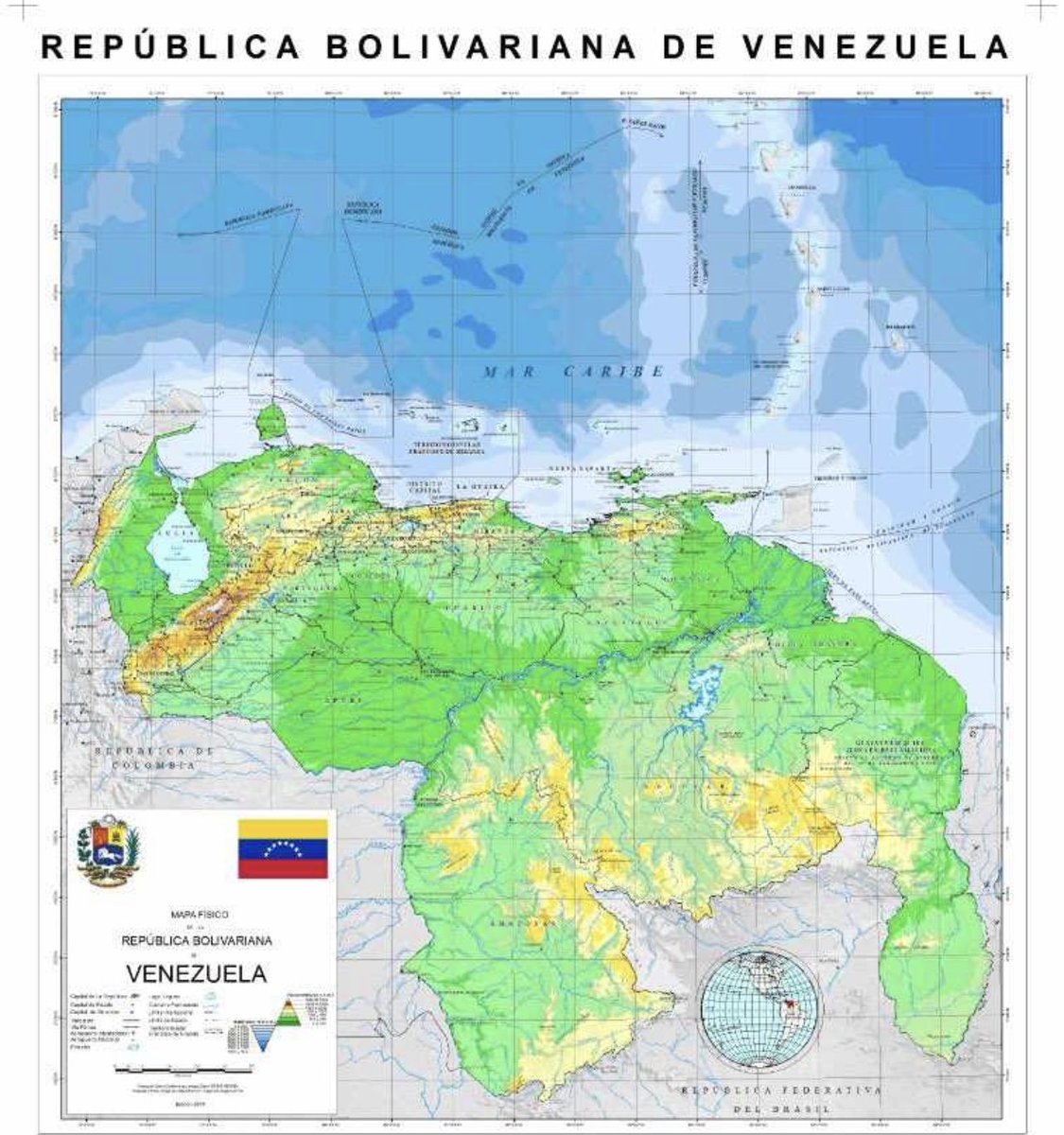 Este es el mapa de mi #Venezuela amada…