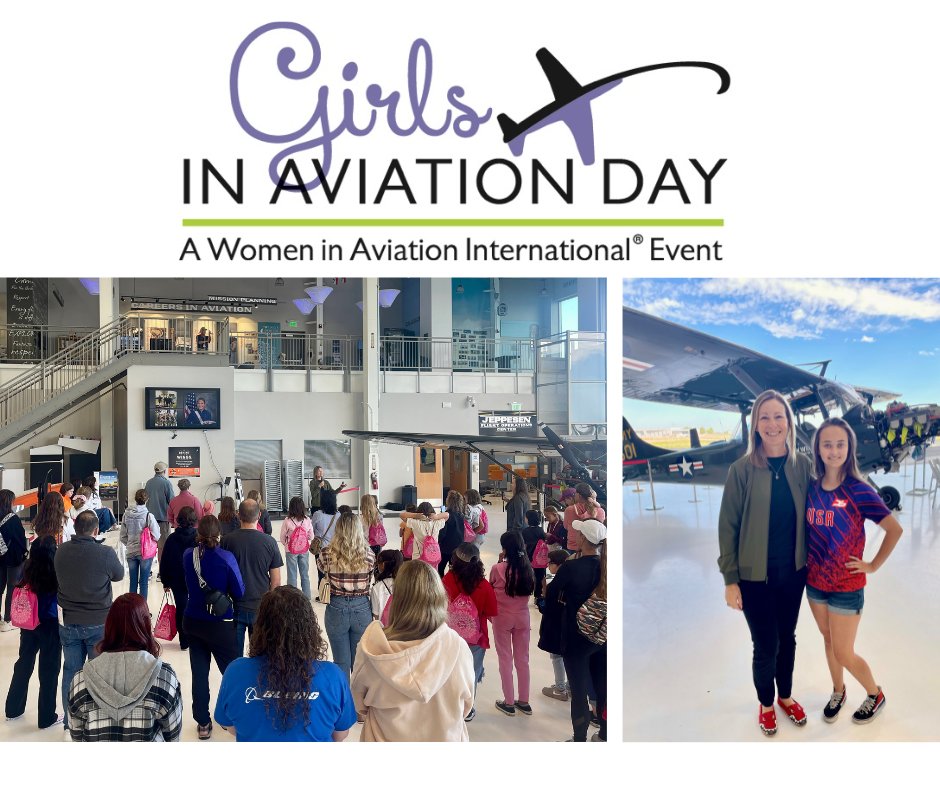Amazing day celebrating our next generation of aviators! 🛩 More than 100 girls from the Denver community came out to @wingsmuseum to celebrate Girls in Aviation Day. @WomenInAviation makes this event possible -- 16,000 participants in 19 countries! #GirlsinAviationDay #aviation