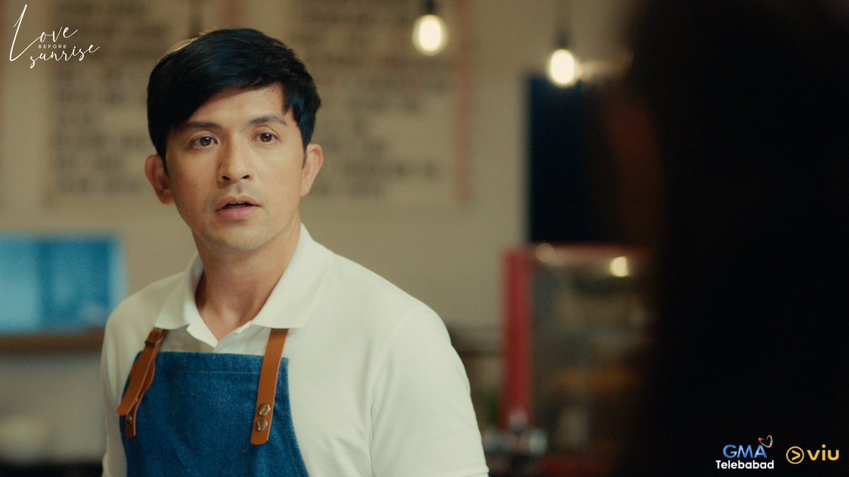 GMADrama's tweet image. And they meet again! Baka naman matunaw si Stella sa mga tingin mo Atom! Ayieeee

#GMALoveBeforeSunrise