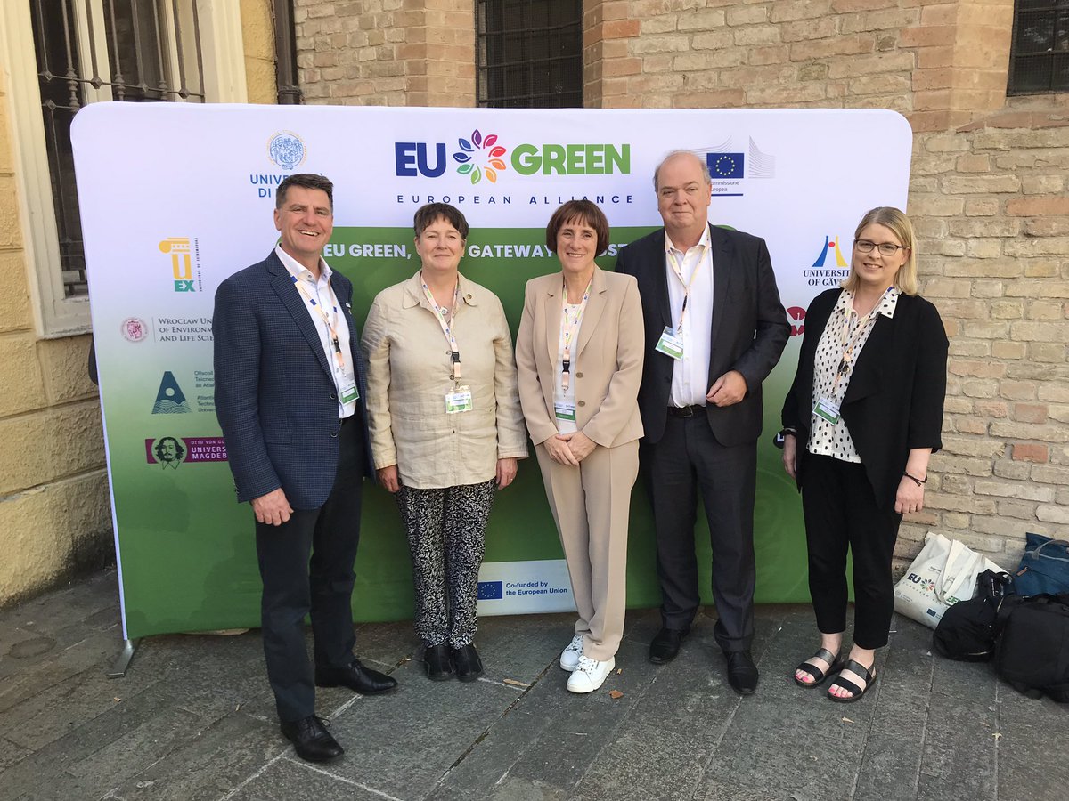 An historic day @unipr as the @EUGREENalliance Rectors formally signed our European Universities Alliance consortium agreement. Together #EUGreen will progress #EuropeanHigherEducationStrategy driving #Diversity #Inclusion #SocialJustice and #SustainableFutures in our regions.