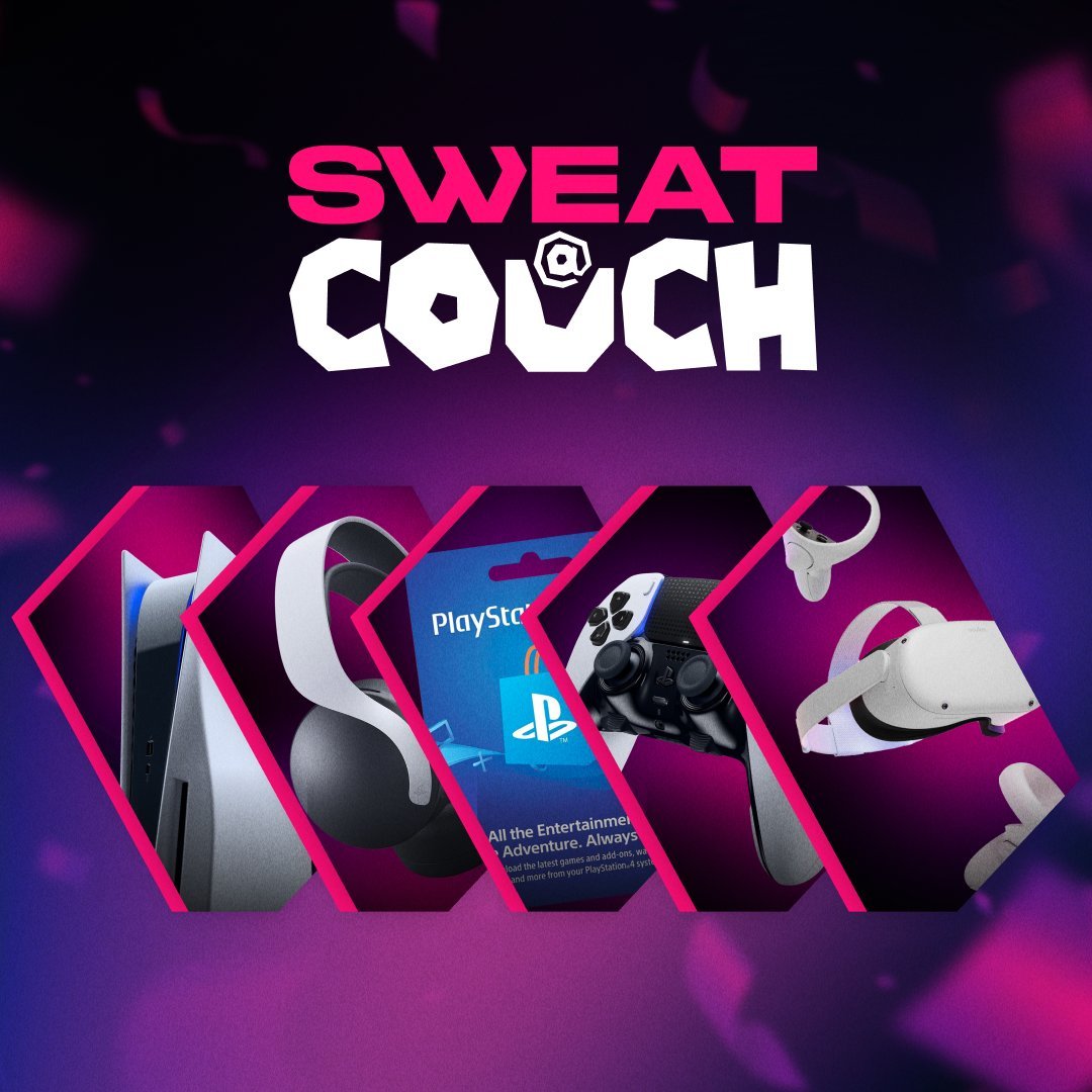 Sweatcoin's tweet photo. Only 3 days to go!

Don’t miss out on the massive #BacktoSweat raffle!  

“Sweat @ couch” bundles for 3 winners: 
・Sony PlayStation 5 
・PS5 Controller 
・PS5 Pulse 3D headset 
・$300 PS store vouchers 
・Meta Quest 2 VR Headset https://t.co/9HEfBqttES