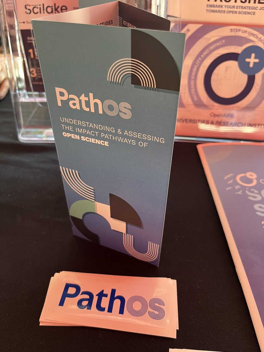 PathOS_EU's tweet image. Are you in Madrid for the #OSFAIR2023?
You can find #PathOS at the @OpenAIRE_eu booth and at the poster exhibition in the Sala Nouvel! 
Come find us to learn more about the motivation and main outputs of our project!