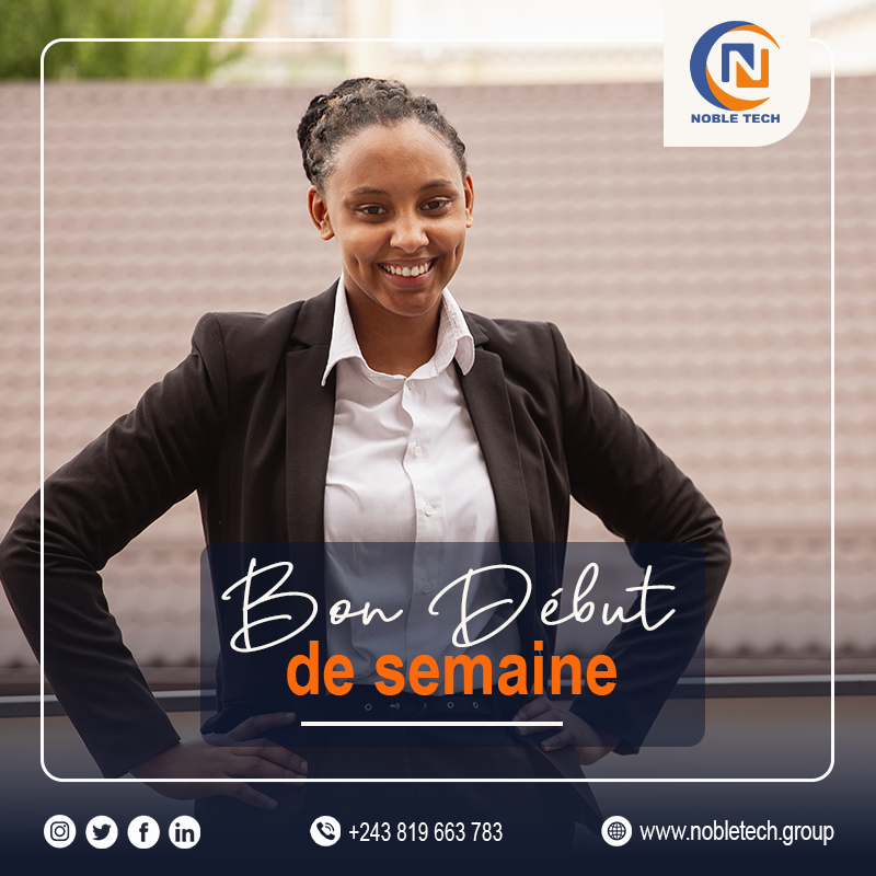 NOBLETECH9's tweet image. Commençons la nouvelle semaine avec la bonne humeur !

Ensemble avec toute l’équipe, nous vous souhaitons une semaine chaleureusement remplie de chances.
Sourire, santé, courage et amour à vous !

Bon début de semaine !
🌐 bit.ly/3ILUhtZ
#souhait  #nobletech #technologie