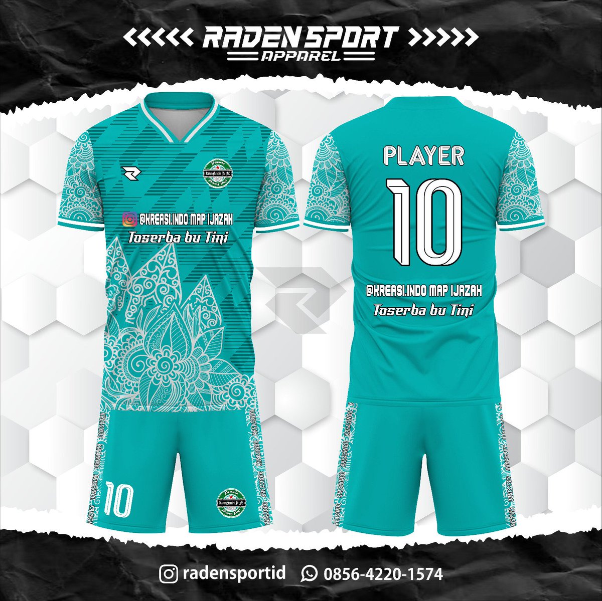 Ghoniyan1's tweet photo. Jersey futsal custom
Desain dikombinasikan dengan motif batik khas Nusantara, membuat Anda semakin percaya diri dilapangan.
#jerseycustom #radensportid #radenjerseysport #appareljersey https://t.co/aHnIjBQmNx